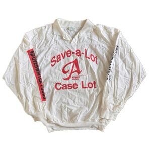 Vintage Save-A-Lot Allwest Foods Pullover Crew — Retro Promo Sweatshirt Style